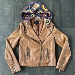 Blu Pepper faux leather jacket